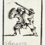 Identifié comme Glengarry, plus probablement le Colonel Angus McDonnell, deuxième fils de Glengarry. Accidentellement tué le 22 janvier 1746.