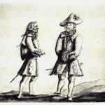 Deux gentlemen probablement jacobites (d'après la cocarde sur le tricorne)