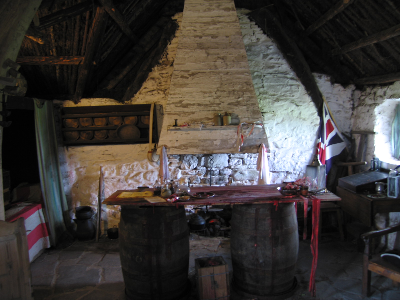 interior old leanach cottage