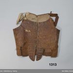 Stays en cuir marbré - 1750-1799 - Nordiska Museet (ref NM.0001313)