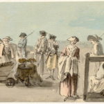 Scène de vie à Edimbourg - 1747-1751 - par Paul Sandby - British Museum - ref.Nn,6.2