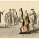 Un homme lit une déclaration en public à Edimbourg - 1747-1751 - par Paul Sandby - British Museum - ref.Nn,6.3