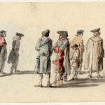 Scène de rue, à Edimbourg - 1747-1751 - par Paul Sandby - British Museum - ref.Nn,6.37