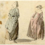 Deux femmes à Edimbourg - 1747-1751 - par Paul Sandby - British Museum - ref.Nn,6.4