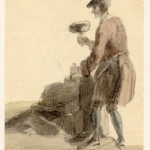 Un homme travaillant la pierre - 1747-1751 - par Paul Sandby - British Museum - ref.Nn,6.55